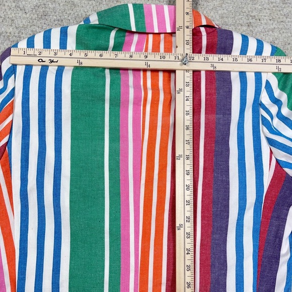 Vintage Ralph Lauren Jacket Women 10 Blazer Sport Coat 80s 90s Multi Rainbow Fun - Picture 13 of 15